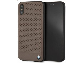 CG MOBILE IPhone XS MAX BMW SIGNATURE Perforated Leather TPU Case Brown Cover